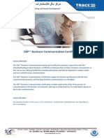 CBP Business Communication Certification