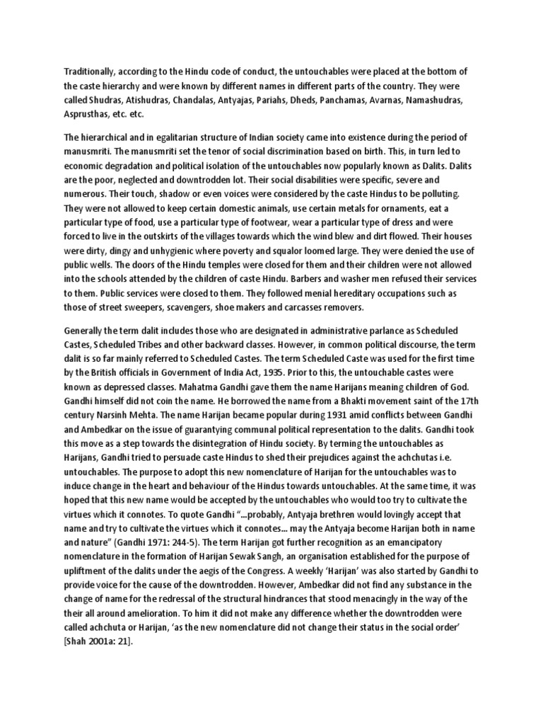 Subaltern Perspective | PDF | Dalit | Mahatma Gandhi