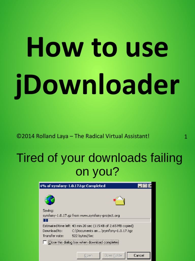 How To Use Jdownloader | PDF | Computing Platforms | Utility Software