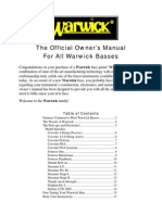 Warwick Official Owner Manual PDF