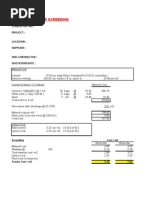 Build Up Rate Format - Screeding