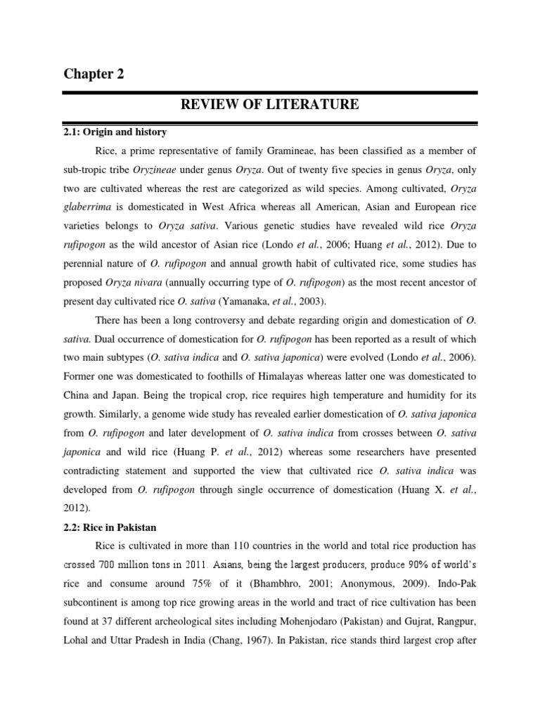 literature review related to agriculture
