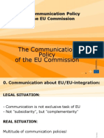 Communication Policy of The European