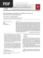 Beyond Budgeting or Budgeting Reconsidered? A Survey of North-American Budgeting Practice