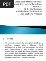 Distillation Measurement at Atmospheric Pressure