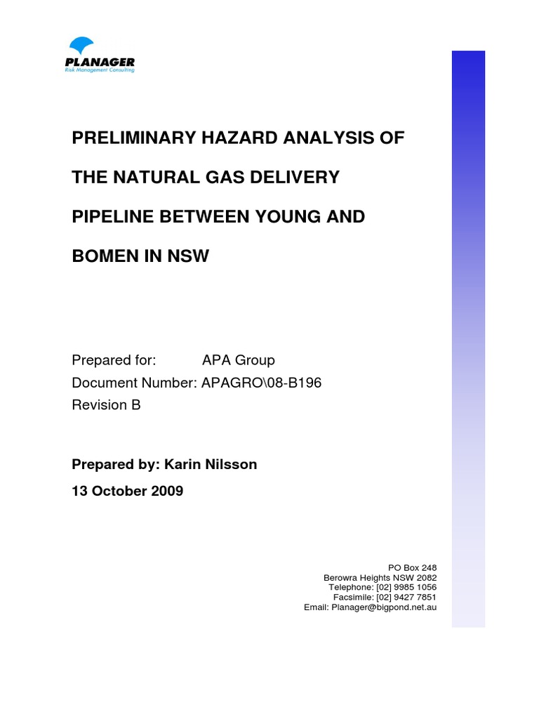 Gas Pipeline Risk Assessment Report | PDF | Pipeline Transport | Risk