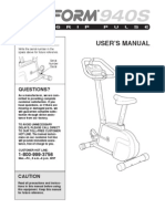 Pro-Form 940s - Owner's Manual