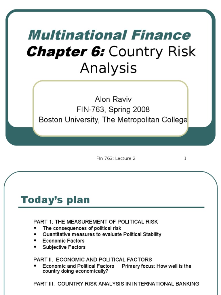 country risk dissertation