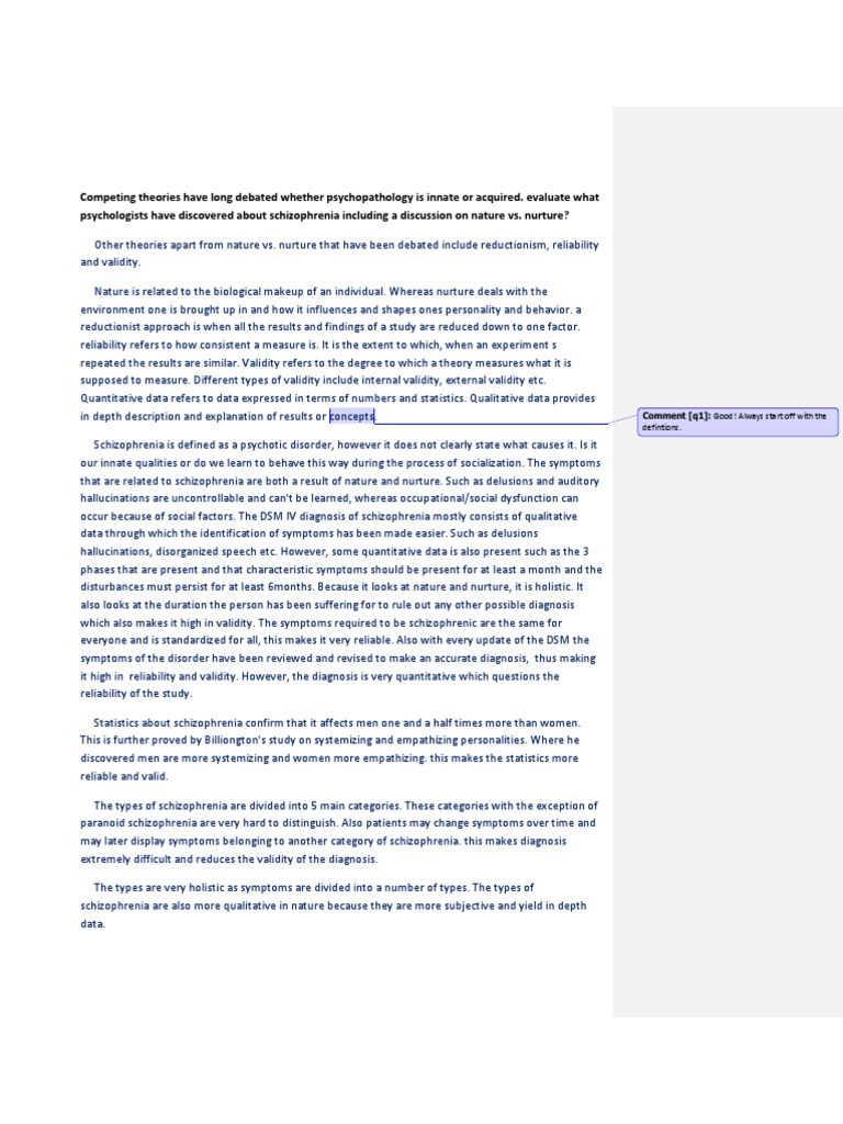 Psychology essays on schizophrenia picture