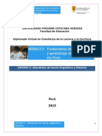 Unidad 2 Elementos de Teoria Linguistica y Literaria Como Objeto de Conocimiento Fer