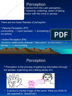 The Word Perception Comes From The Latin Perception-, Percepio