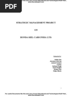 Download Final Project on Honda Siel by simply_coool SN20244703 doc pdf