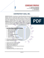 Centrotest Asia, Inc. Company Profile