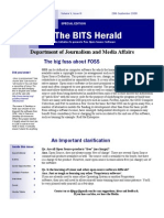 The BITS Herald (29th September 2008) - Promoting FOSS