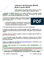 Aviso ETS Ext Del Periodo 2013