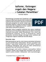 Kapitalisme, Golongan Menengah Dan Negara - Sebuah Catatan Penelitian