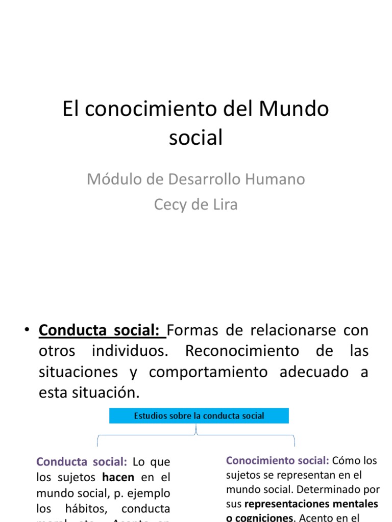 Conocimiento y Conducta Social | PDF | Sociedad | Comportamiento