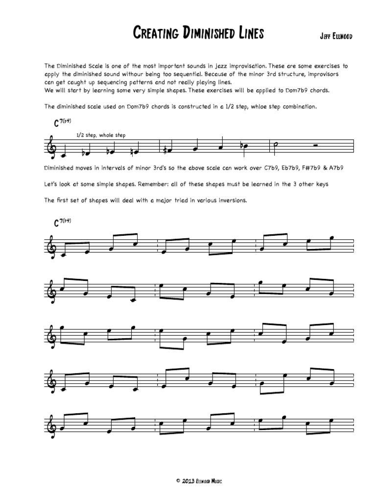 Creating Diminished Lines | PDF