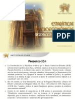 Estadisticas Macroeconomicas 2013 BCE