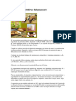 Propiedades Nutritivas Del Amaranto