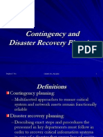 Contingency and Disaster Recovery Planning