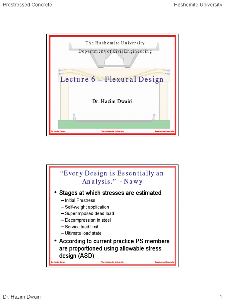 Flexural Design of Prestressed Concrete | PDF | Beam (Structure ...