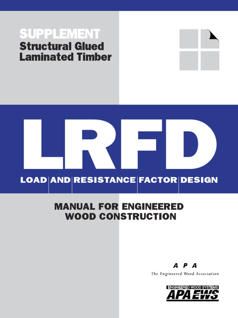 LRFD Manual For Engineered Wood Construction Download Free PDF