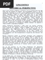 Download Linguistics Historical Perspective by AbdulRehman SN20247833 doc pdf