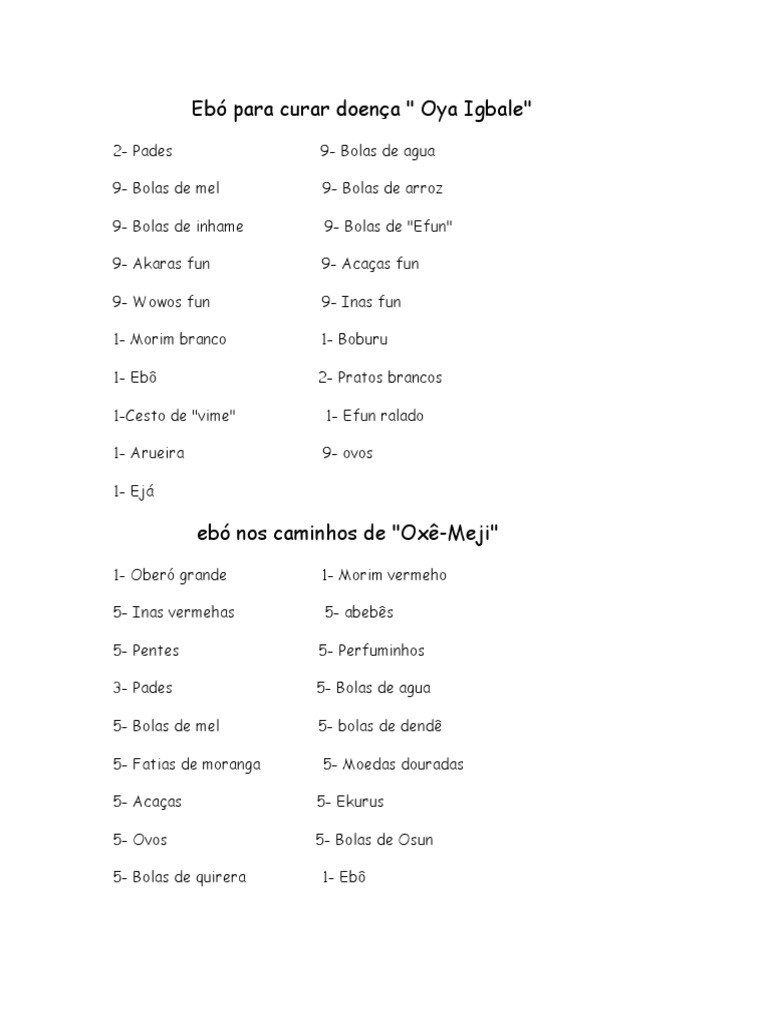 Ebos de Odus e Santos PDF