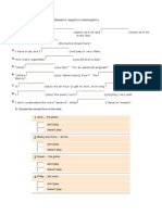 PRESENTE SIMPLE: Afirmativa, Negativa e Interrogativa