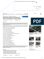 Calendário oficial de feriados em 2014 é publicado no Diário Oficial - BBC Brasil - MSN Notícias