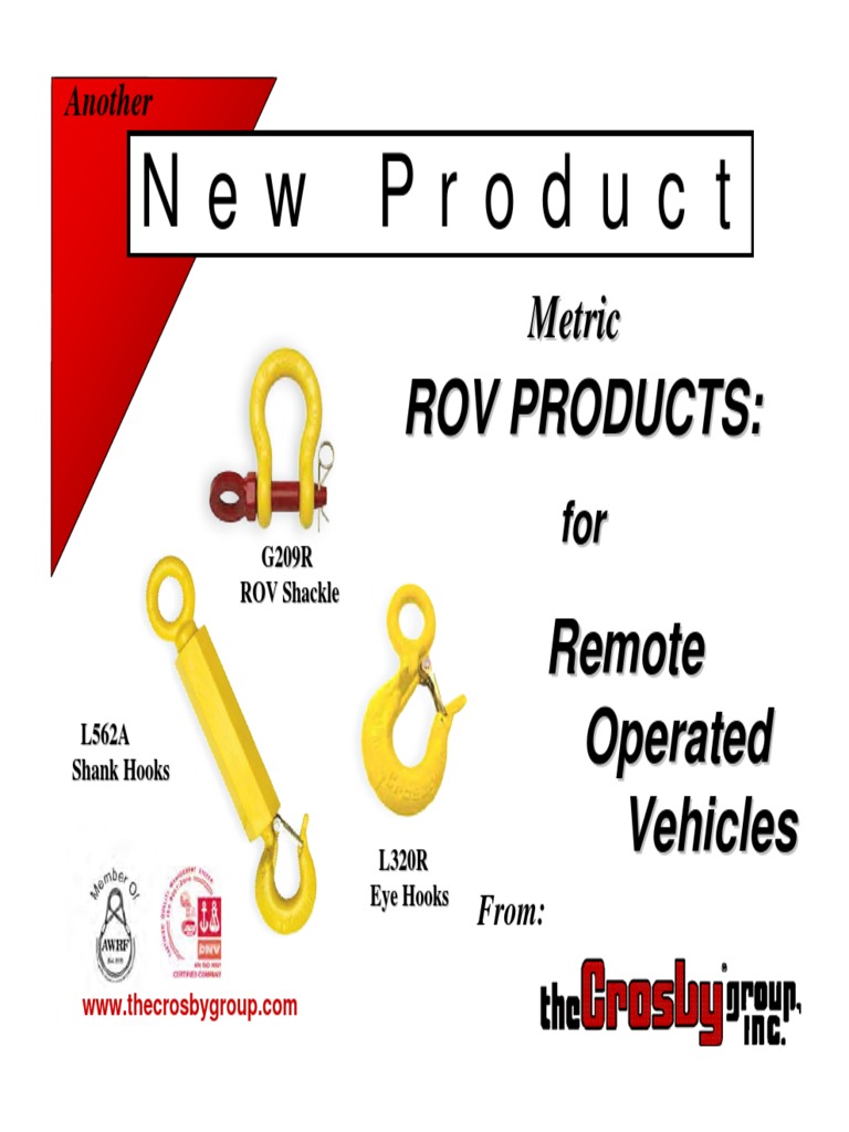 Crosby Rov Shank Hooks Subsea (Technology)