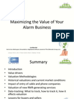 Maximizing The Value of Your Alarm Business