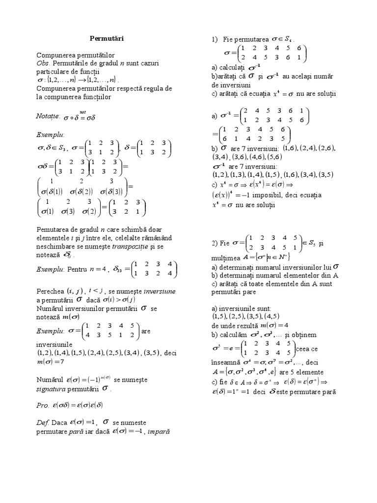 11 Permutari | PDF