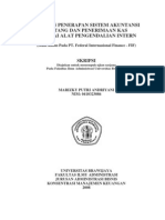 Analisis Penerapan Sistem Akuntansi Piutang Dan Penerimaan Kas Sebagai Alat Pengendalian Intern Studi Kasus Pada PT. Federal Internasional Finance FIF