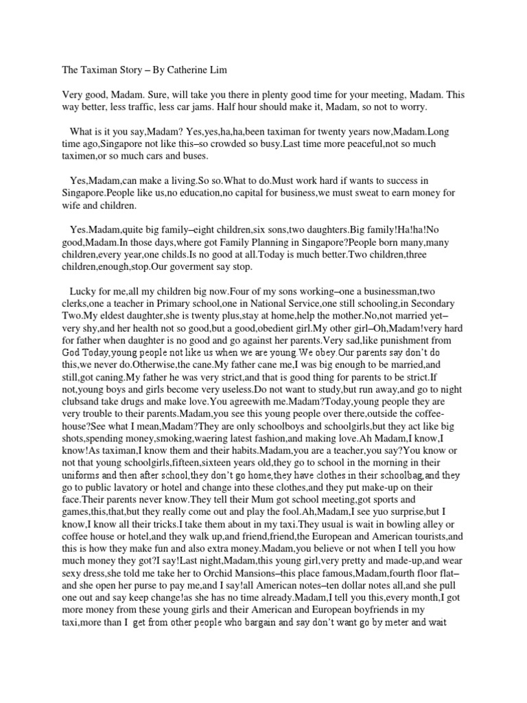 Ang Istorya Ng Taxi Driver Plot