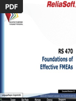 FMEA RCM Course - Foundations of Effective FMEA - RS 470 CourseNotes_Rev9.1