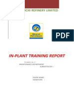 In-plant Training Report