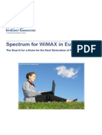 Spectrum For WiMAX in Europe
