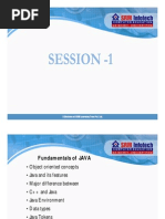 Fundamentals of JAVA