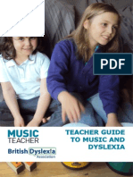 Music Teacher Guide Music and Dyslexia