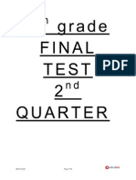 8th - Final Test 2nd Quarter