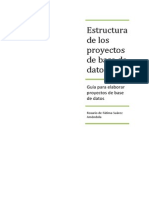 Estructura de Los Proyectos de Bases de Datos