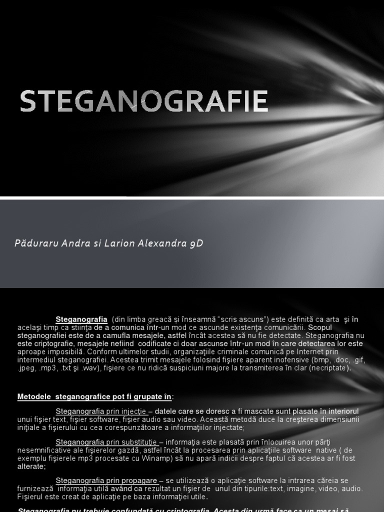 STEGANOGRAFIE | PDF