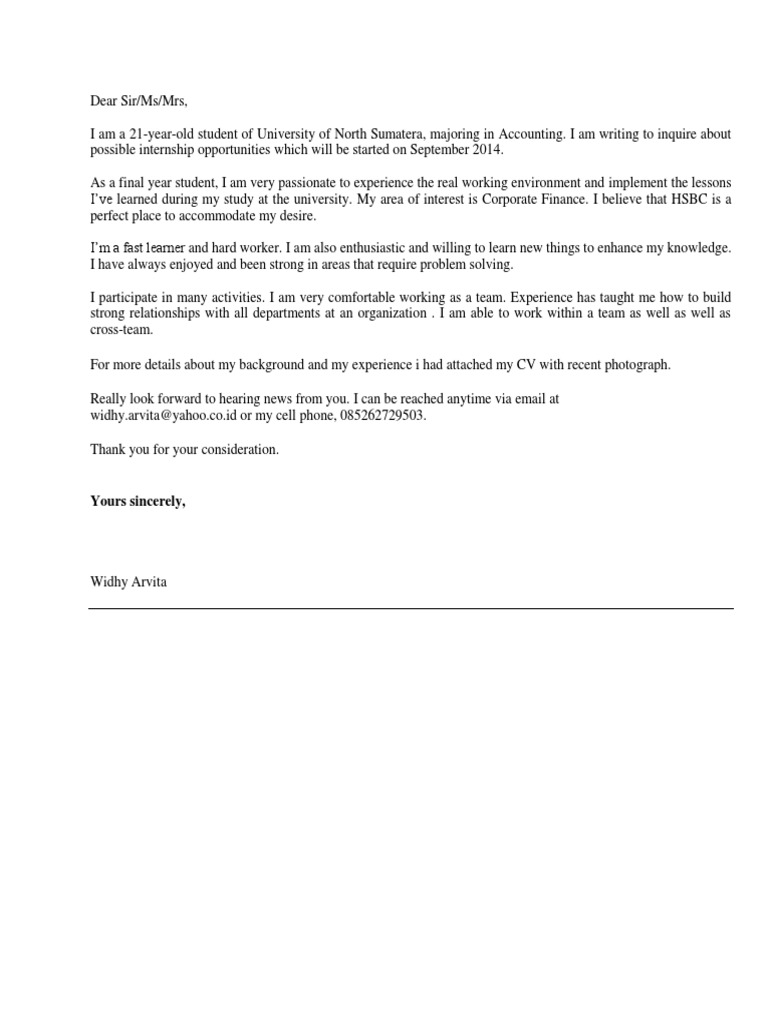 Contoh Cover Letter Educational Psychology Applied Psychology