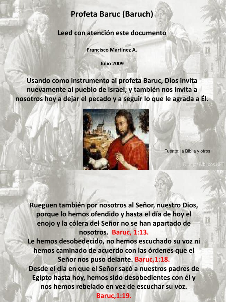 Profetas Baruc (Baruch) y Oseas | PDF | Jeremías | Contenido bíblico