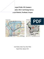 Oregon Walks GIS Jammers Report On Curb Ramp Survey Lloyd District