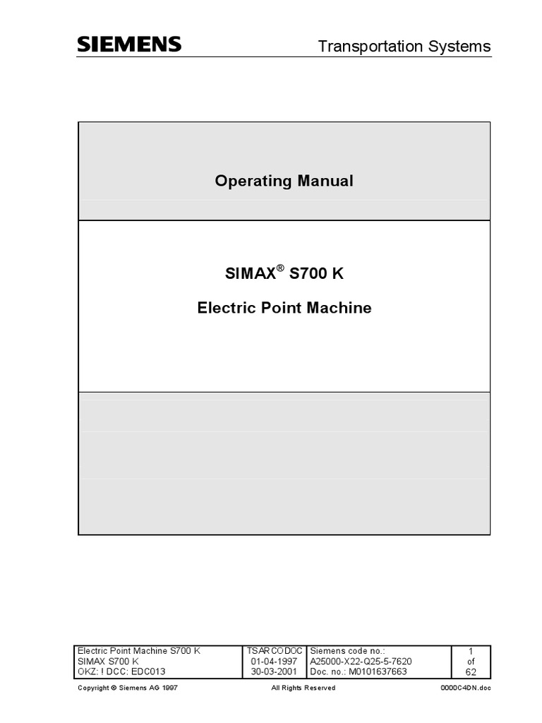 S700K Betrieb en PDF | PDF