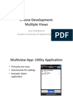 Iphone Development: Mul1Ple Views: Jussi Pohjolainen Tampere University of Applied Sciences