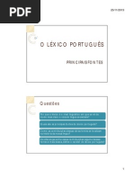 LÉXICO-PORTUGUÊS-Fontes